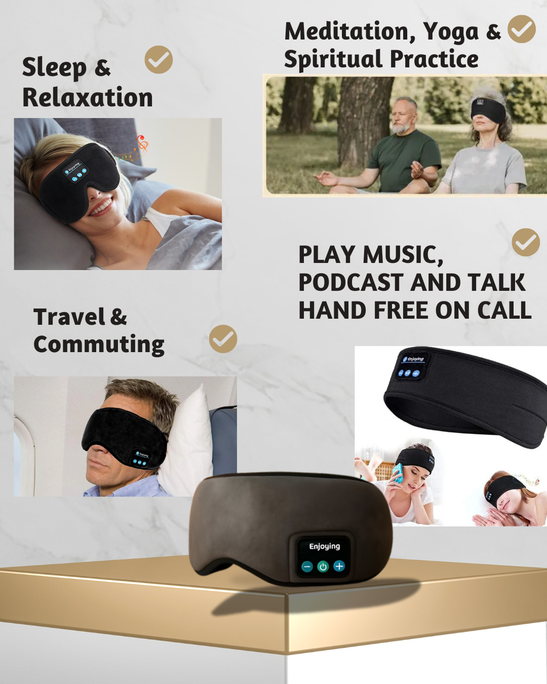 Wireless Bluetooth Eye Mask With Music