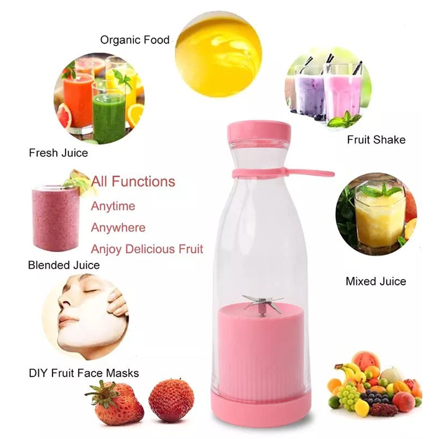 Blender Portable Juicer for Smoothie Juice